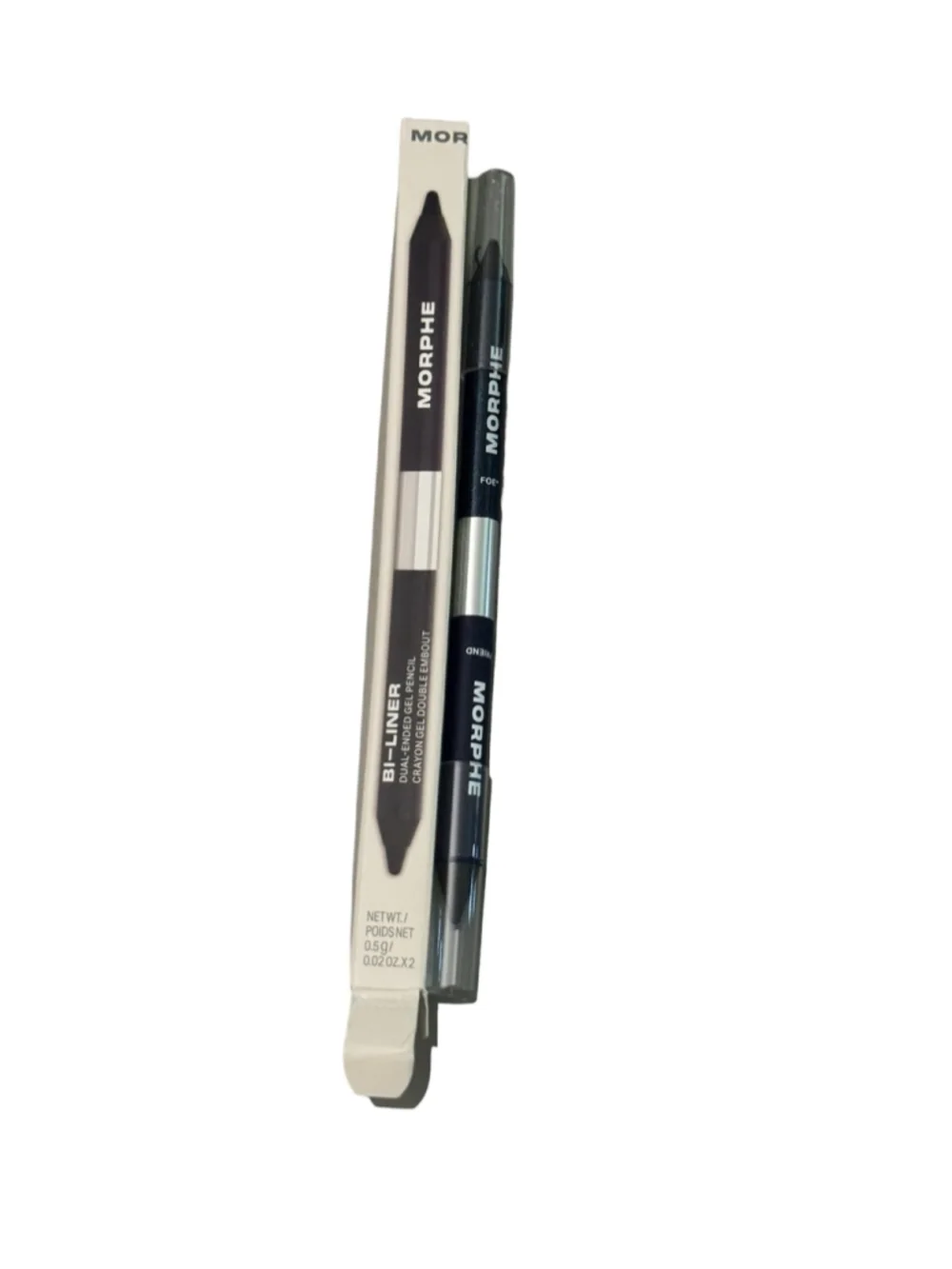 Gel eyeliner dark blue pencil, morphe, dual ended. Shimmer matte